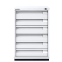 BISLEY F-series chest of 6 drawers (Integrated handles)