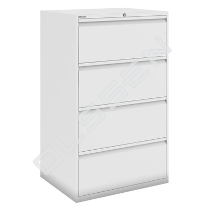 BISLEY Double filing cabinet with 4 A4 drawers