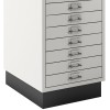 BISLEY A3 Chest of drawers with 10 drawers and baseboard