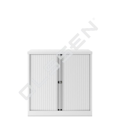 BISLEY Roller door cupboard with 2 shelves - Width 100 cm x Height 105 cm