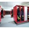 Fire department Wardrobe with Helmet holder and safe (type 2)