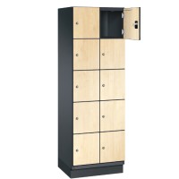 CAMBIO wooden locker with 10 compartments - HPL doors (narrow mo..