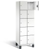 CAMBIO wooden locker with 10 compartments - HPL doors (narrow model)