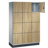 CAMBIO wooden locker with 12 compartments - HPL doors (wide mode..