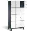 CAMBIO wooden locker with 12 compartments - HPL doors (narrow model)