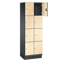 CAMBIO wooden locker with 8 compartments - HPL doors (narrow mod..
