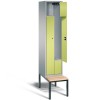 2-person Z-Locker with sofa and folding mechanism doors (Classic)