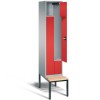2-person Z-Locker with sofa and folding mechanism doors (Classic)
