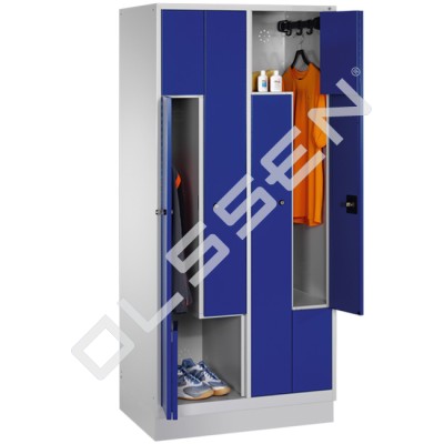CLASSIC Z-Locker 4-Person with folding mechanism doors