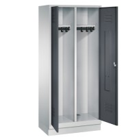 CLASSIC Clothes locker on base with 2 wide compartments (1 perso..