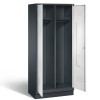 CLASSIC Clothes locker on base with 2 wide compartments (1 person)