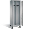 CLASSIC Clothes locker on legs with 2 narrow compartments (1 person)