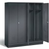 CLASSIC Clothes locker on base with 4 wide compartments (2 persons)