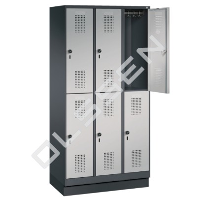 Semi-high locker with 6 compartments - narrow model (Evo)