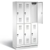 Semi-high locker with 6 compartments - narrow model (Evo)