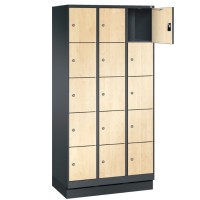 EVO Volkern / HPL locker with 15 narrow compartments