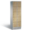 EVOLO Wooden locker with 10 narrow compartments (MDF)