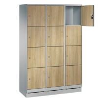 EVOLO Wooden locker with 12 wide compartments (MDF)