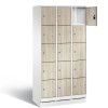 EVOLO Wooden locker with 15 narrow compartments (MDF)
