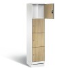 EVOLO Wooden locker with 4 wide compartments (MDF)