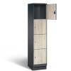 EVOLO Wooden locker with 4 wide compartments (MDF)