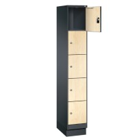 EVOLO Wooden locker with 5 narrow compartments (MDF)