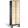 EVOLO Wooden locker with 8 narrow compartments (MDF)