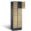EVOLO Wooden locker with 8 narrow compartments (MDF)