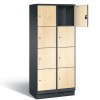 EVOLO Wooden locker with 8 wide compartments (MDF)