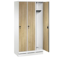 EVOLO Wooden clothes locker for 3 persons (MDF)