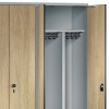 2-Person Wooden HPL clothing locker with large storage box (Evolo)