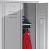 4-person clothing locker with pre-built bench (Express)