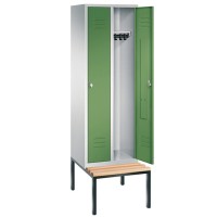 2-person clothing locker with under bench seat (Express)