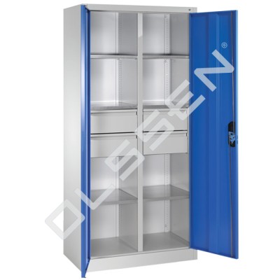 Workshop cupboard with drawers and shelves - 195 x 93 cm (Express)