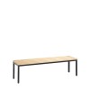 Dressing room sofa 150 cm wide with wooden slats