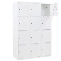Metal Locker with 12 compartments - wide model (Capsa)