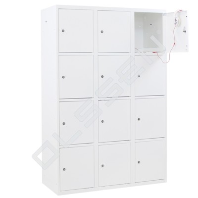 Metal Locker with 12 compartments - wide model (Capsa)