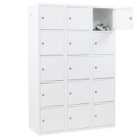 Metal Locker with 15 compartments - wide model (Capsa)