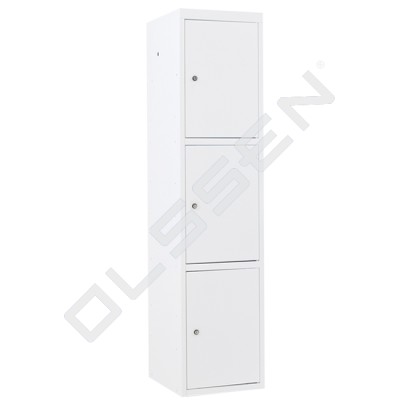 Metal Locker with 3 compartments - wide model (Capsa)