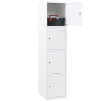 Metal Locker with 4 compartments - wide model (Capsa)