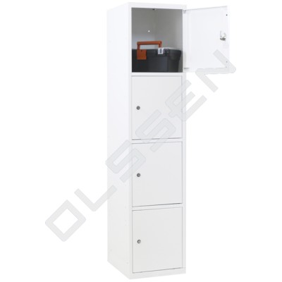 Metal Locker with 4 compartments - wide model (Capsa)