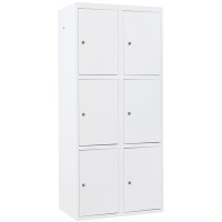 Metal Locker with 6 compartments - wide model (Capsa)