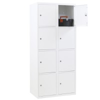 Metal Locker with 8 compartments - wide model (Capsa)