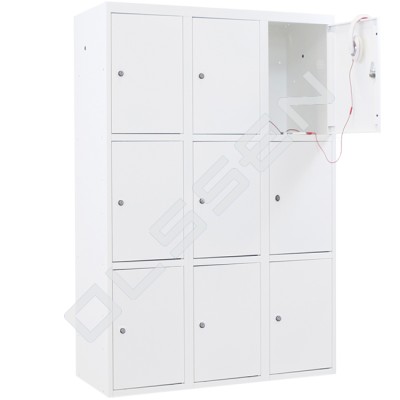 Metal Locker with 9 compartments - wide model (Capsa)