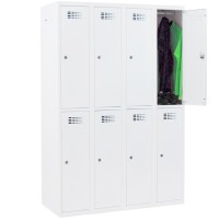 Semi-high locker with 8 compartments - narrow model (Capsa)