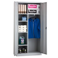 BASIC Broom cupboard / Cleaning cupboard with hanging and laying..