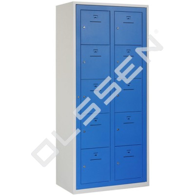 BASIC Clothing dispenser locker with 10 compartments (Incl. Central door)