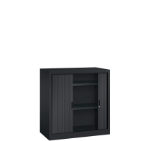 Roller shutter cupboard - H.105 x W.100 cm - Including 2 shelves