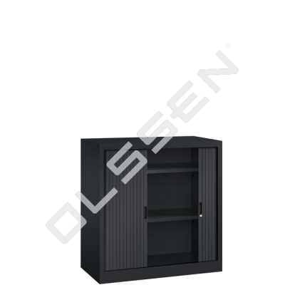 Roller shutter cupboard - H.105 x W.100 cm - Including 2 shelves