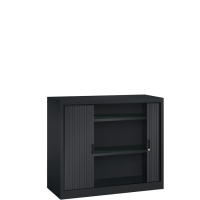 Roller shutter cupboard - H.105 x W.120 cm - Includes 2 shelves